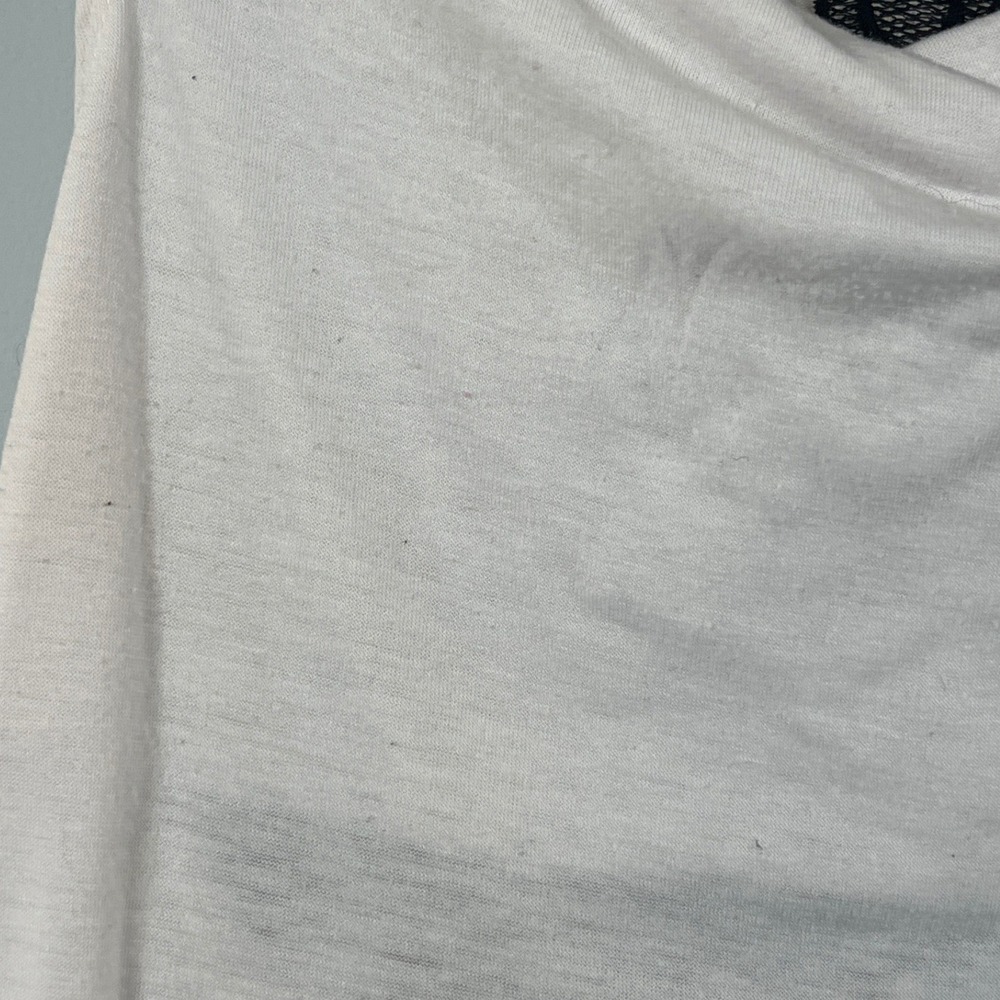 Body Central Y2K Blue White Black Floral Racer Back Tank Tops Small Grunge Punk - Picture 3 of 8